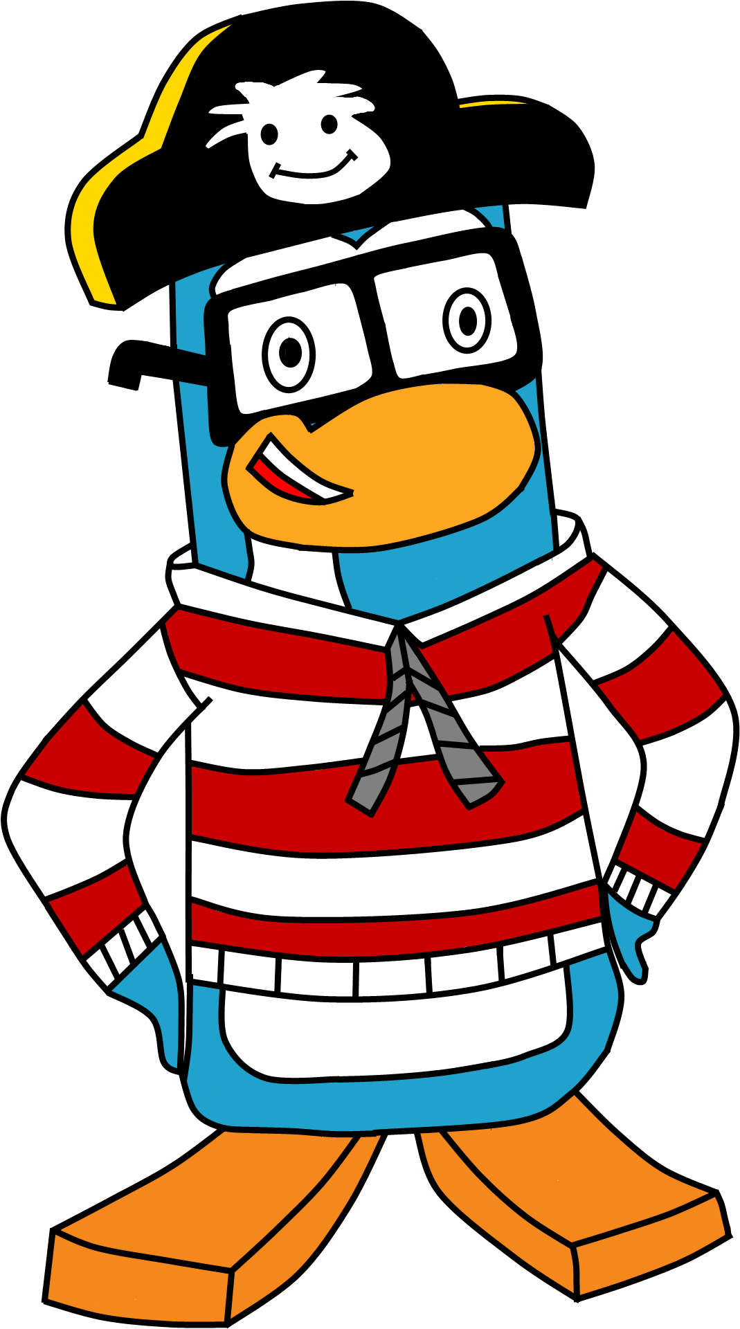Random Pirate Penguin - Cartoon (1232x2048), Png Download