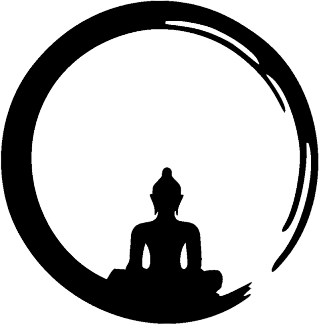 Zen Meditation, Zen Meditation Outline，zen, Chan, Meditation - Buddha Circle (640x640), Png Download