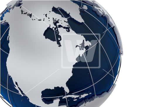 3d Globe Png - Rivers Of North America (550x366), Png Download