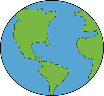 Earth Clipart - Clipart Of Earth (400x371), Png Download