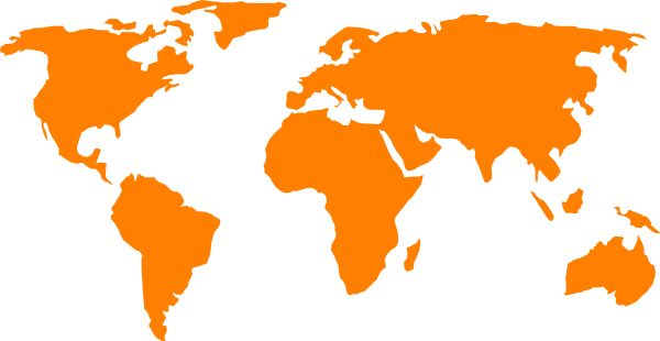 40 Vector World Map Collection - World Map Silhouette Png (600x310), Png Download