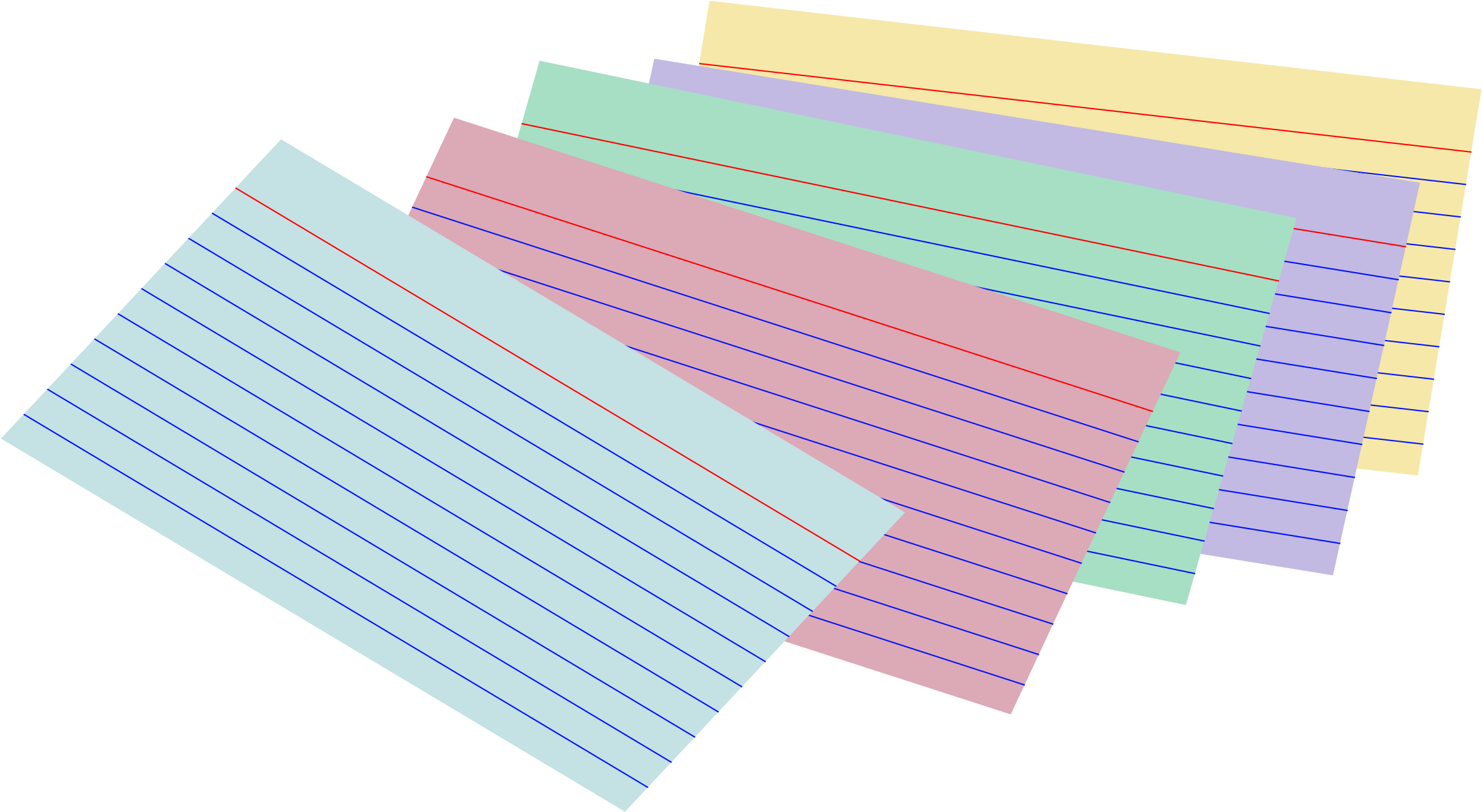 This Free Icons Png Design Of Stack Of Colored Index (2400x1655), Png Download