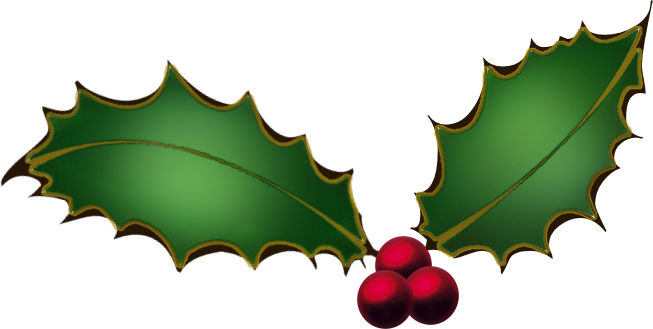 Christmas Holly Clip Art Border - Clip Art (653x329), Png Download