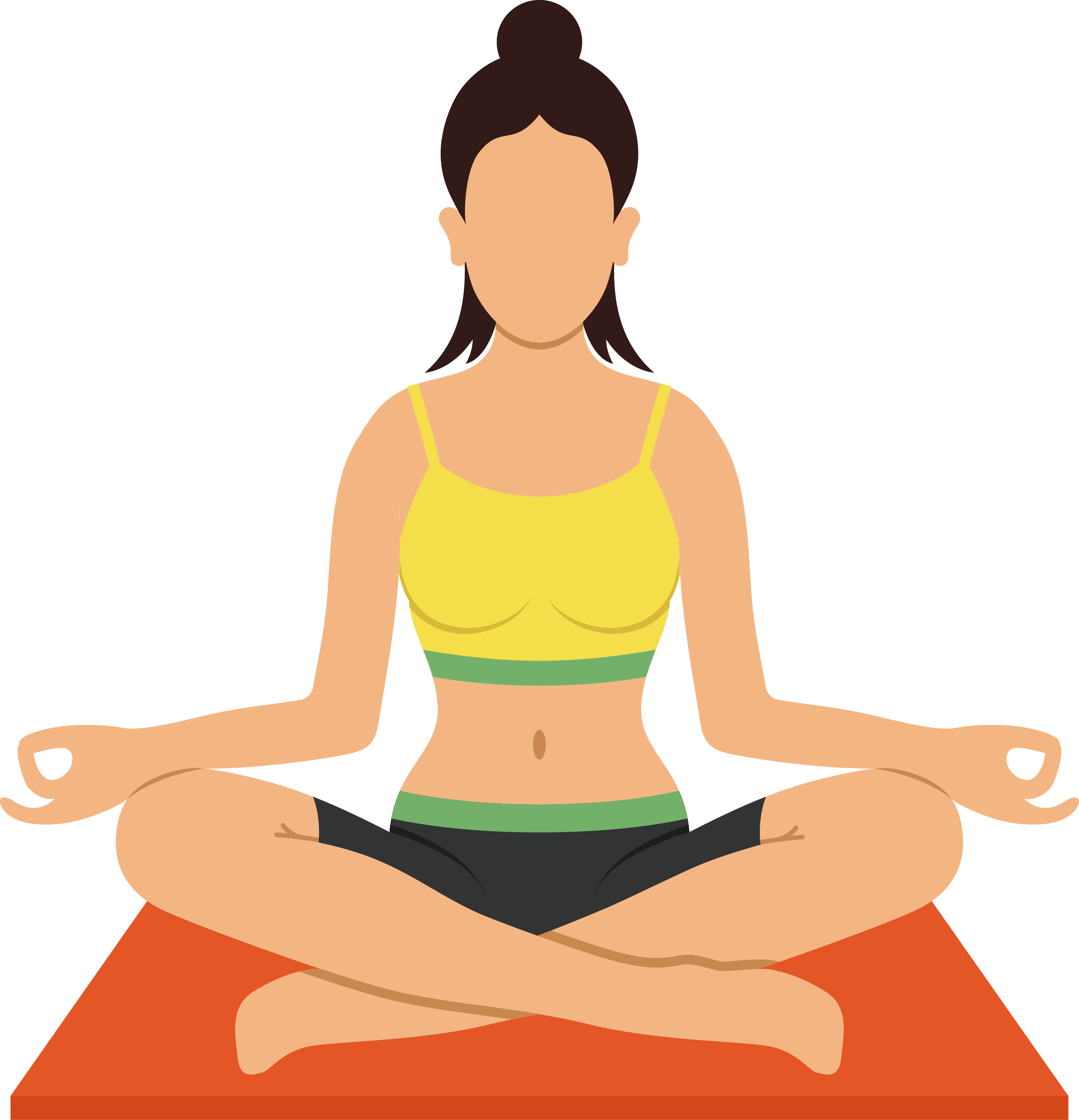 Meditation - Yoga Instructor Clipart (2620x2719), Png Download