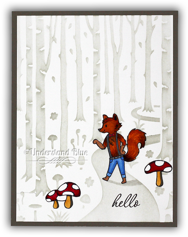 Into The Woods Card By Understand Blue - Cartoon (650x816), Png Download