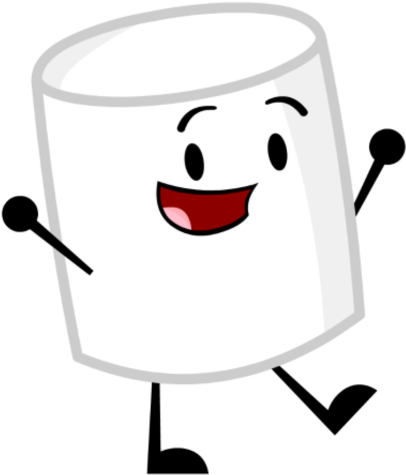 Sweet Marshmallow - Battle For Dream Island Marshmallow (412x478), Png Download