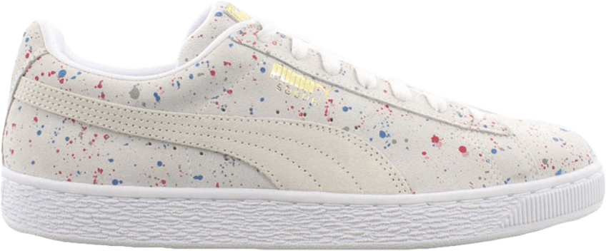 Suede Classic 'paint Splatter' - Sneakers (848x352), Png Download