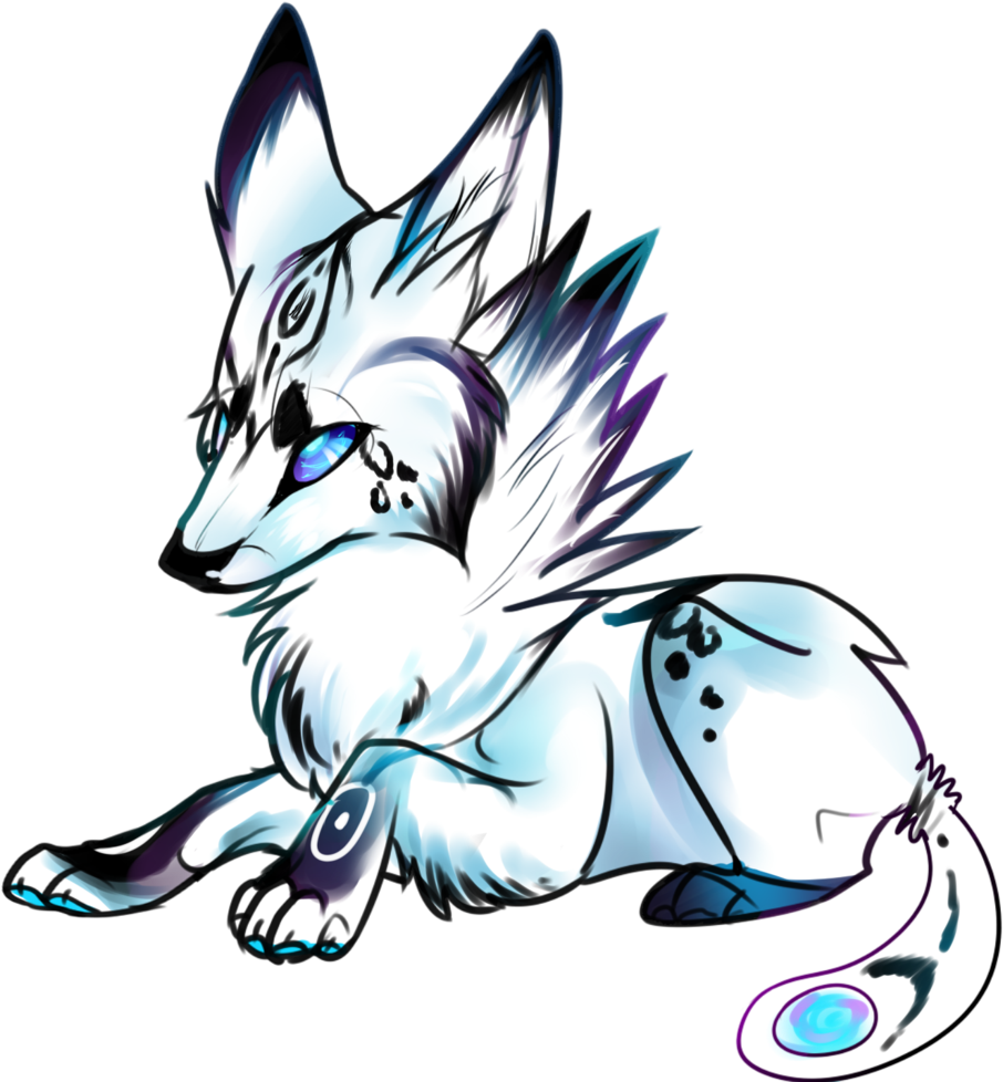 Baby Galaxy Wolf Auction In Payment By Butt Adopts - Draw A Baby Fox (1024x1024), Png Download