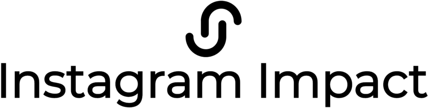 Instagram Impact Logo Black - Graphic Design (1000x348), Png Download