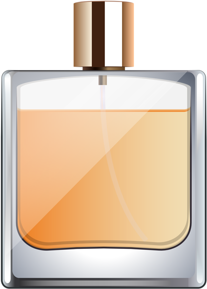 Free Bottle Transparent Clip Art Image Png Pinterest - Perfume Clipart Png (429x600), Png Download