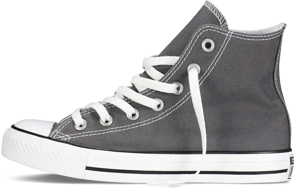 Converse Charcoal Hi-top - Converse Chuck Taylor All Stars Hi Shoes Charcoal (1000x1000), Png Download