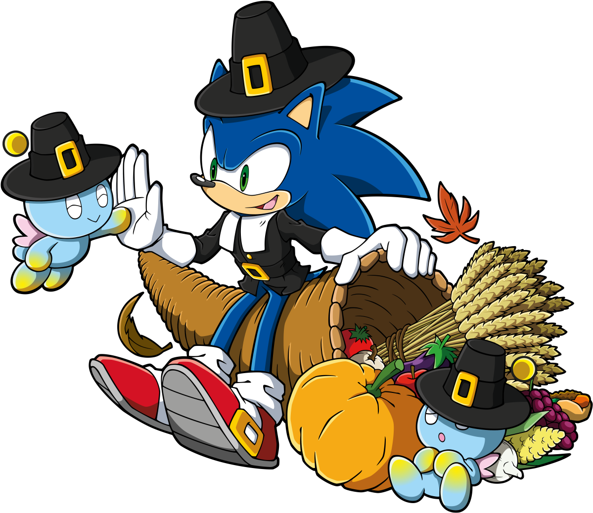 Thanksgiving Sonic - Sonic The Hedgehog Thanksgiving (1280x1077), Png Download