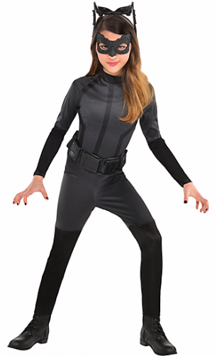 New Girls Black Catwoman Costume - Halloween Costumes Catwoman Girls (500x500), Png Download