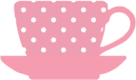 Cups Clipart Tea Cup - Tea Cup Pink Clipart (492x354), Png Download