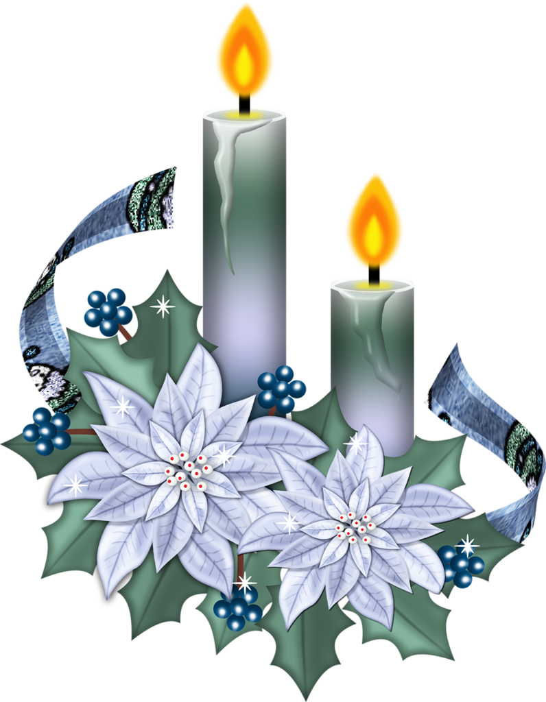 ○••°‿✿⁀candles✿⁀°••○ - Pintura En Tela Manteles Navideños (796x1024), Png Download
