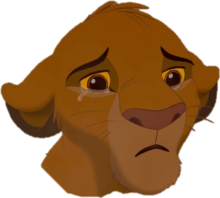 Sad Png Svg Library Stock - Lion King Simba Sad (816x742), Png Download