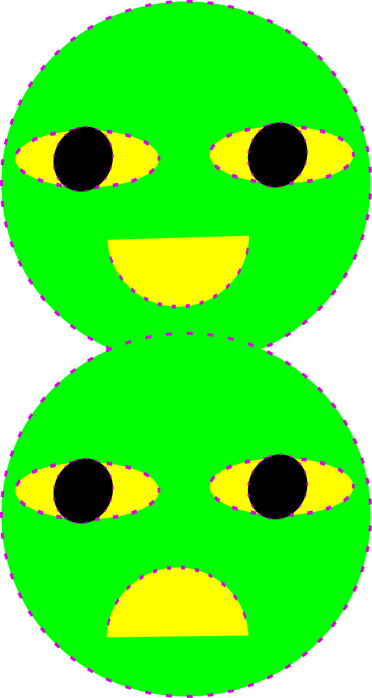 This Free Icons Png Design Of Happy Vs Sad (1282x2400), Png Download