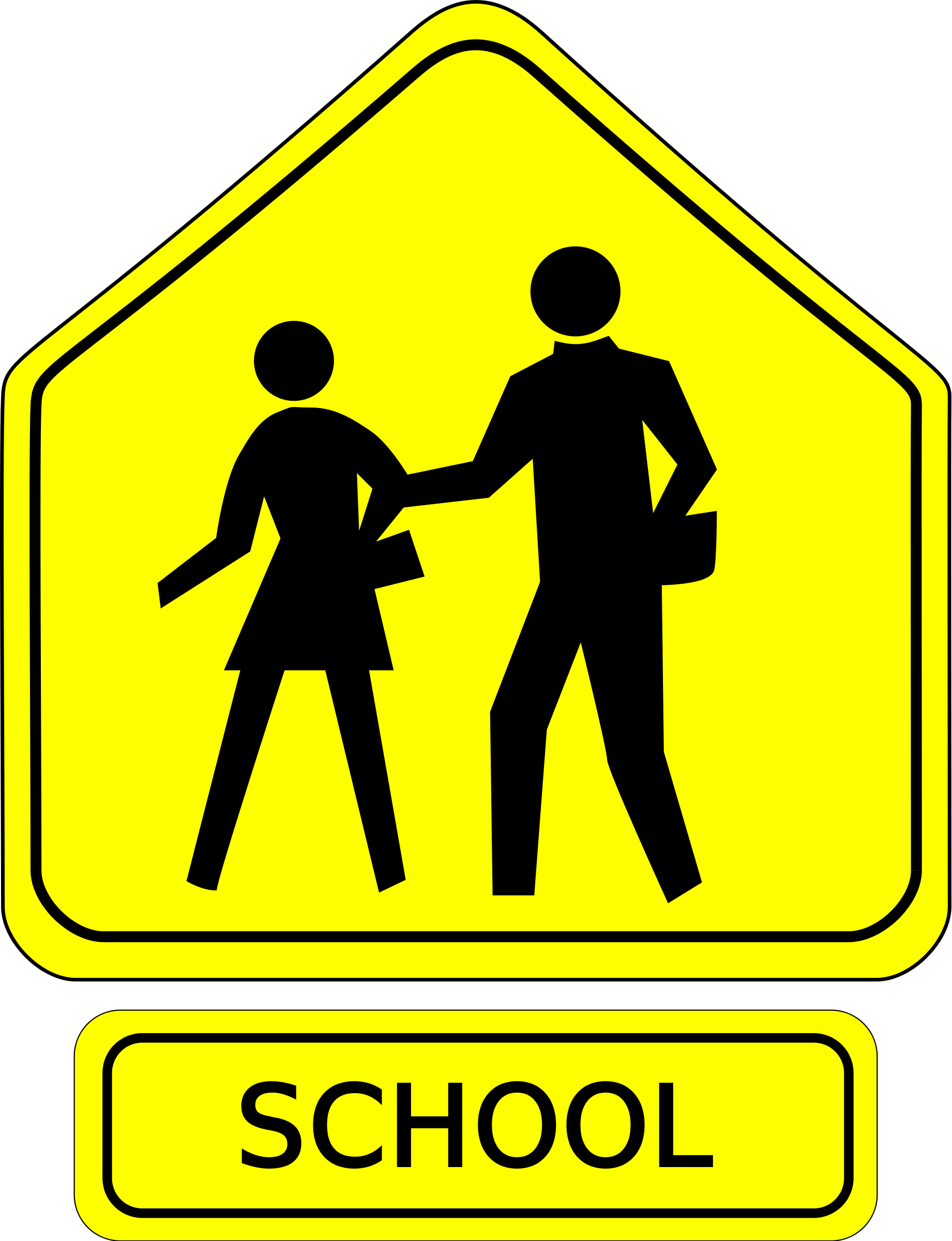 Traffic - School Zone Clipart (1841x2400), Png Download
