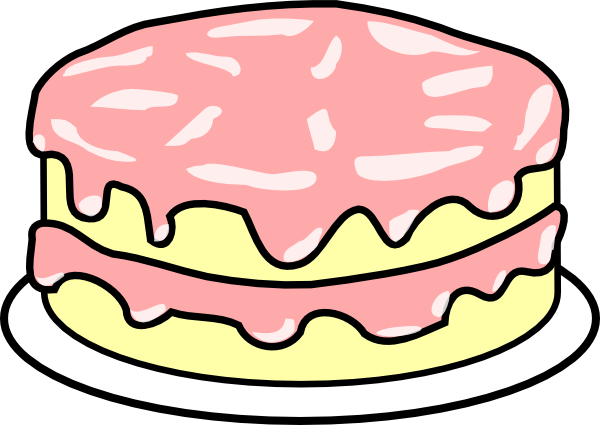 28 Collection Of Birthday Cake No Candles Clipart - Cake Clip Art (600x425), Png Download