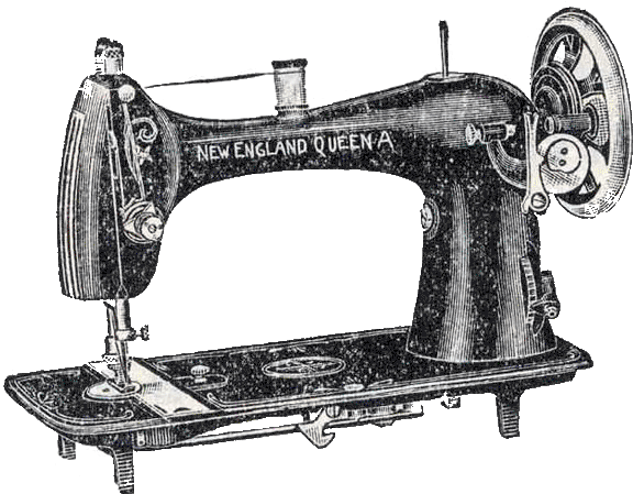 Reversew A Sewing Machine - Vintage Singer Sewing Machine Drawing (600x450), Png Download