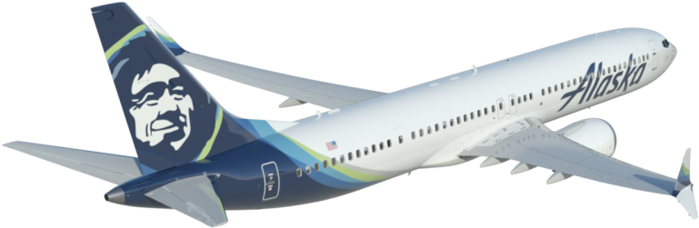 Alaska Airline's Fleets Flights To Alaska - Alaska Airline 737 Max 9 (1000x445), Png Download