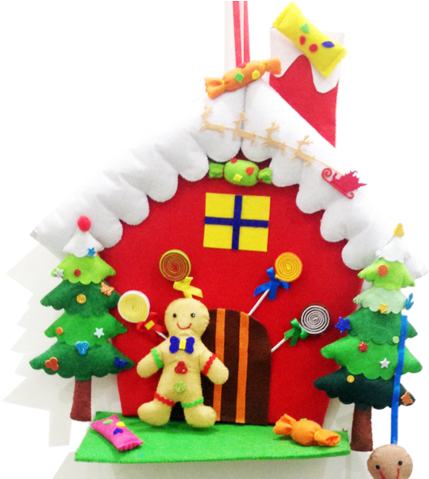 Hanging Christmas Ornament Png - House (480x478), Png Download