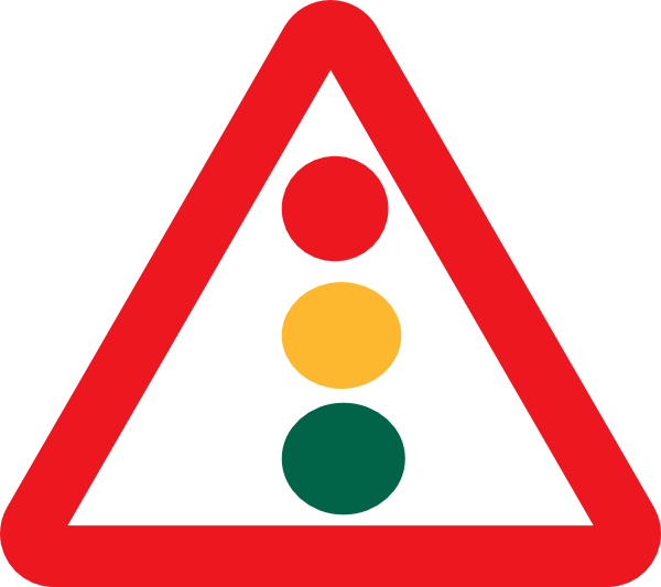 Traffic Sign Clipart - Warning Sign Png (600x533), Png Download