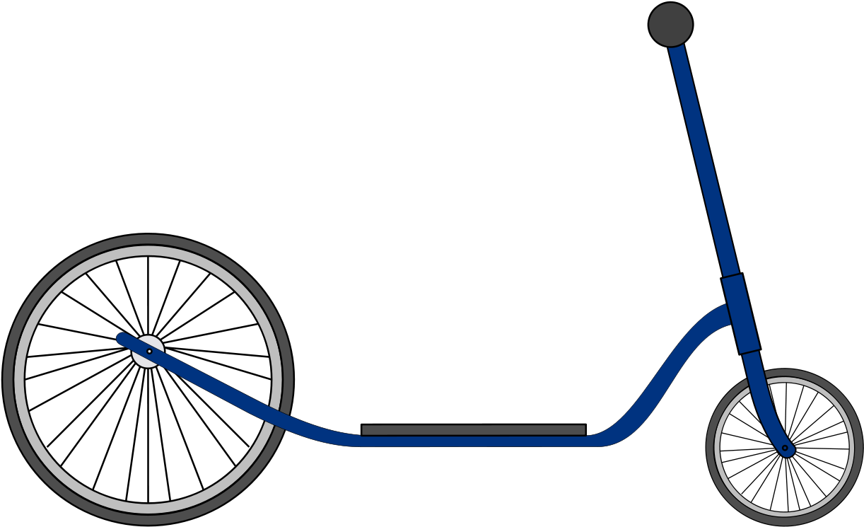 Eccentric Hub Scooter (1280x806), Png Download