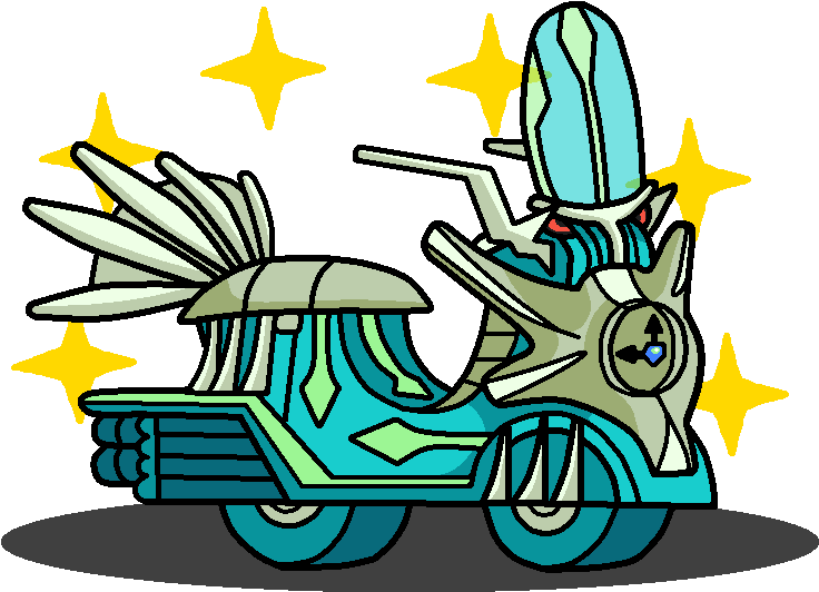 Shiny Dialga Time Scooter By Shawarmachine - Shiny Dialga (736x532), Png Download