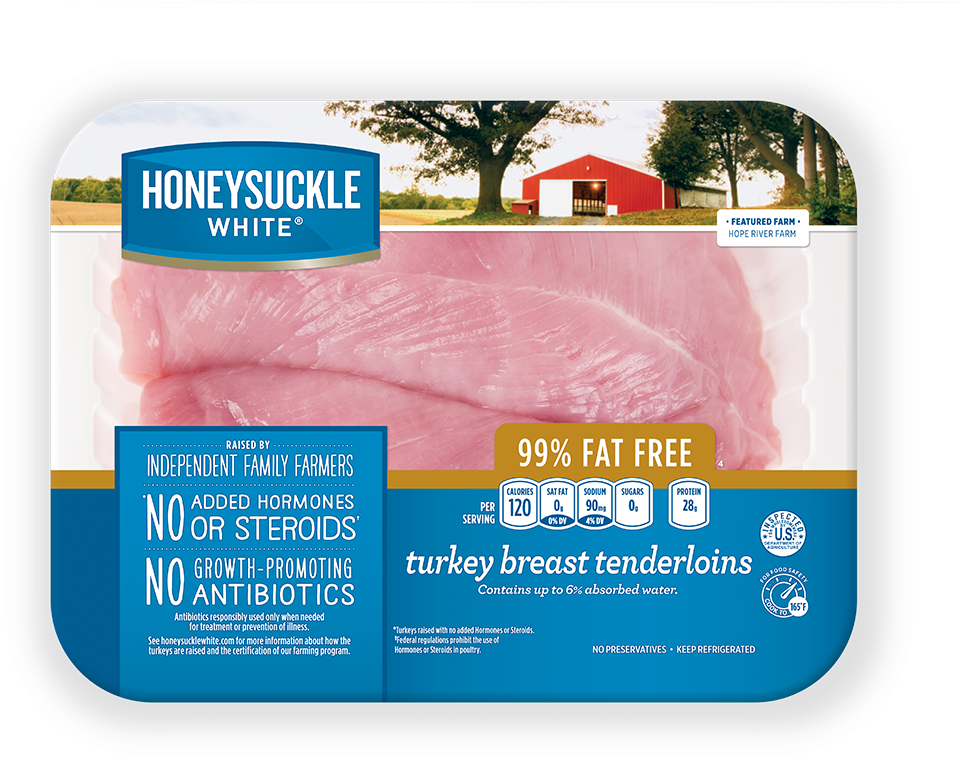Turkey Breast Tenderloins - Honeysuckle White Fresh Split Turkey Breast (1024x870), Png Download