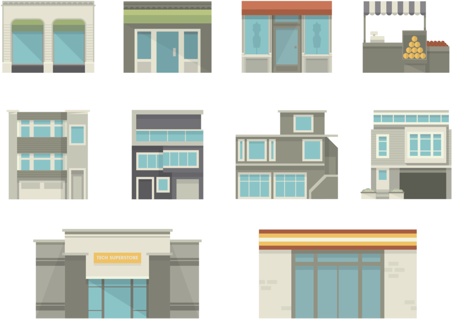 Buildings - House (1000x728), Png Download