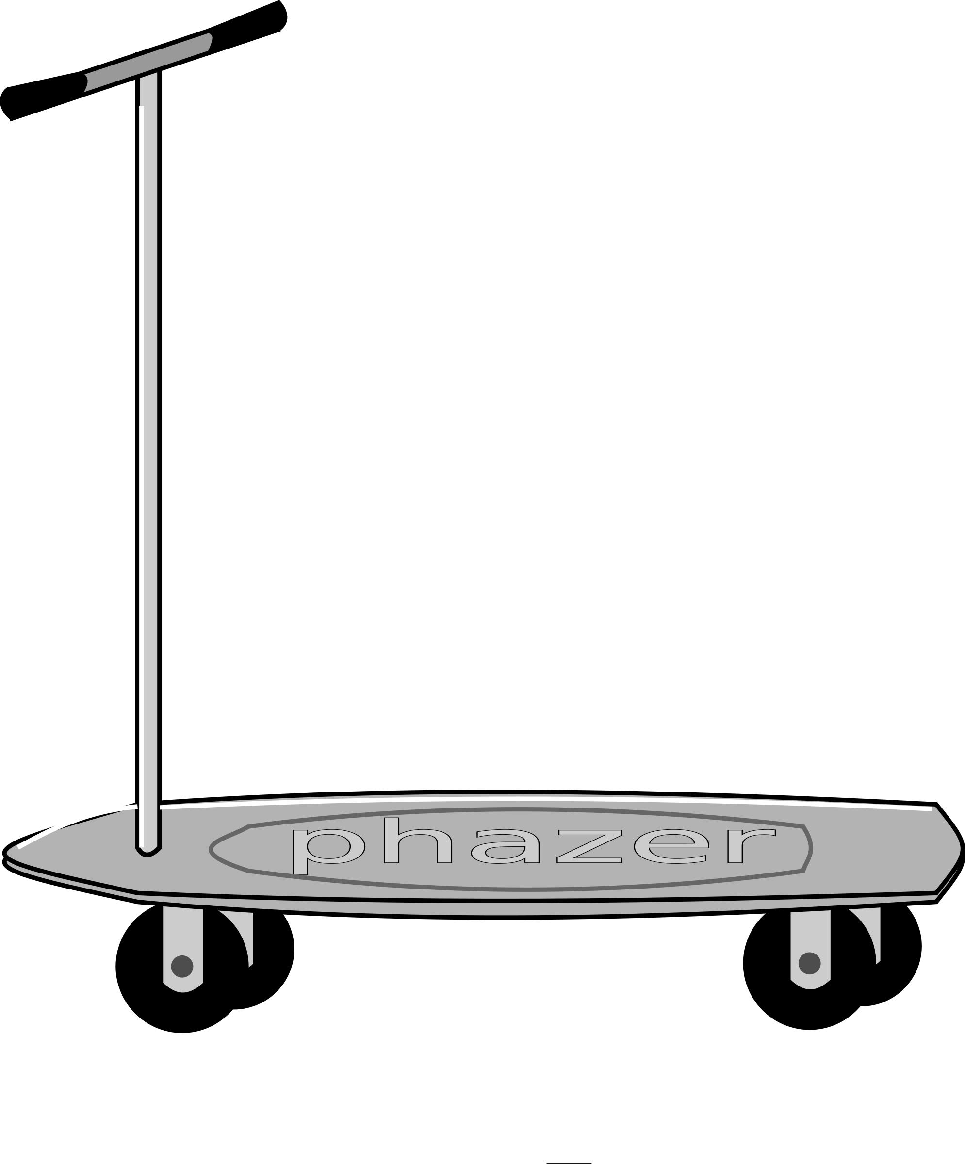 Big Image - Scooters Clipart (1989x2400), Png Download