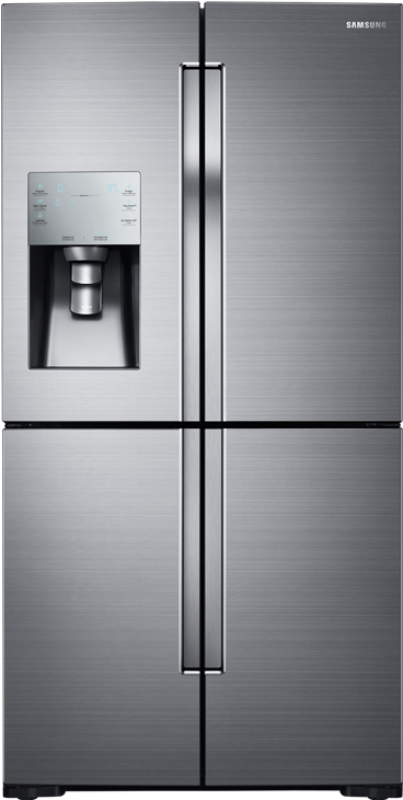 Image For Samsung Bottom Freezer And French Doors Refrigerator - Réfrigérateur 4 Portes Québec (519x804), Png Download