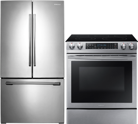Image For Samsung Refrigerator And Range Set - Refrigerator (519x804), Png Download