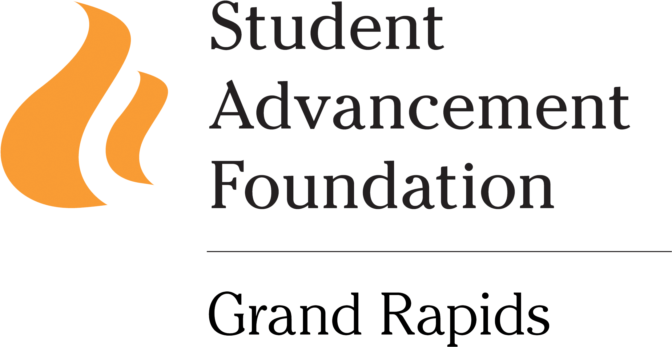 The Grand Rapids Student Advancement Foundation Is - Student Advancement Foundation Logo (2334x1266), Png Download
