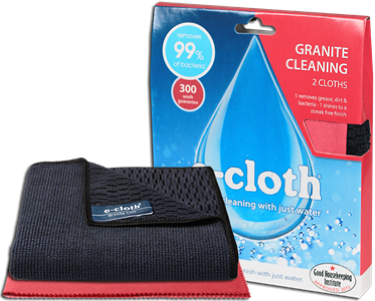 2 Granite Cleaning Cloths - E Cloth Window Cleaning (746x600), Png Download