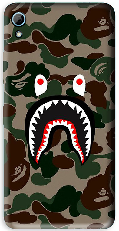 Htc Desire 728 Babe With Shark Face Army Designer3d - Babe Designer (700x760), Png Download