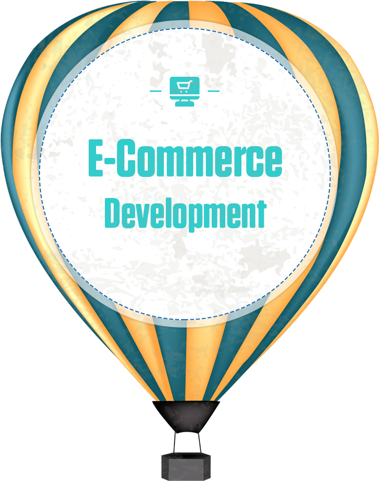 Ecommerce Development - Hot Air Balloon (827x1024), Png Download