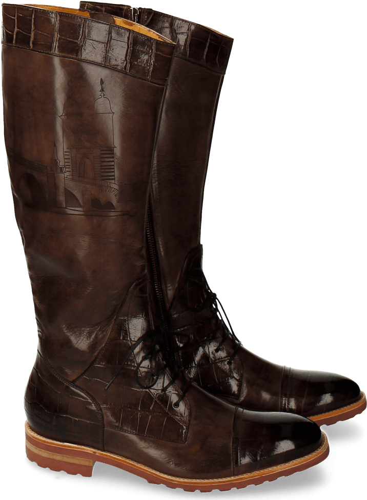 Ankle Boots Tom 16 Big Croco Stone Crust Stone Lasercut - Riding Boot (1024x1024), Png Download