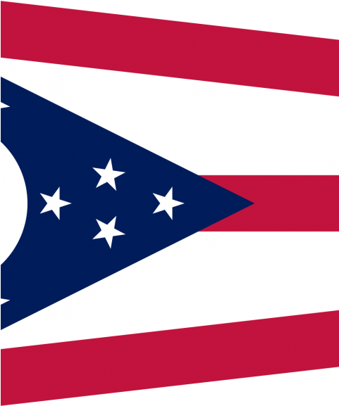 Ohio State Flag Png Paperpull - Flag Of Ohio (480x640), Png Download