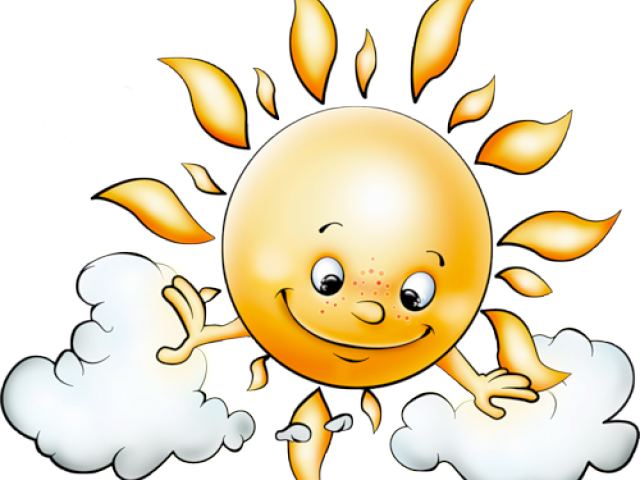 Quotes Clipart Cloud Png - Animated Morning Sun (640x480), Png Download