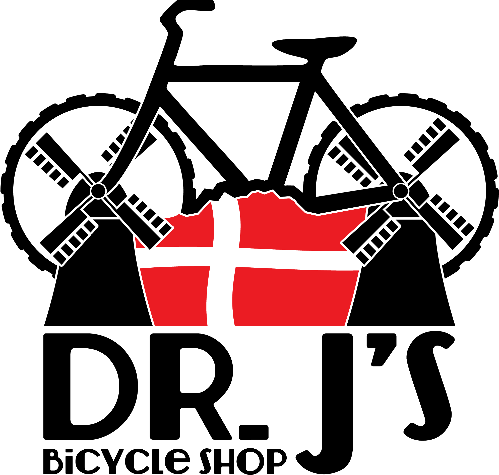 Dr J Front Logo - Clip Art Bike Png (2016x1914), Png Download