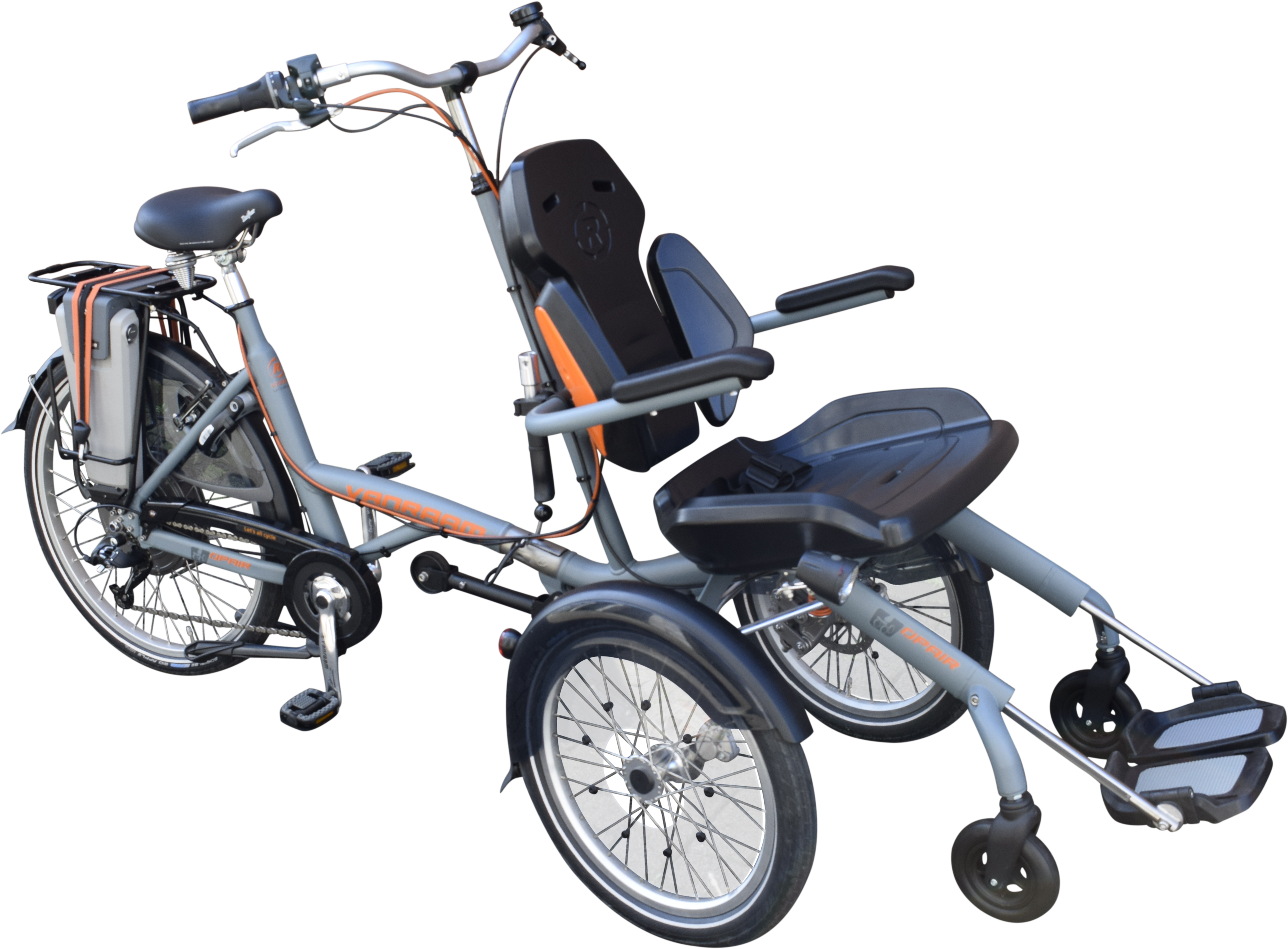 The O'pair Wheelchair Bike Has A Suspension Wheelchair (6000x6000), Png Download