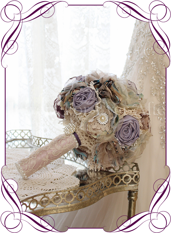 Fabric Flower Bouquet - Red Rose Cake Decorations (608x822), Png Download