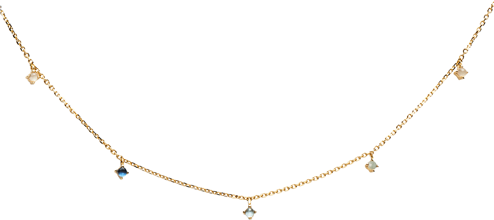 Navy Gold Necklace - Necklace (1000x1000), Png Download