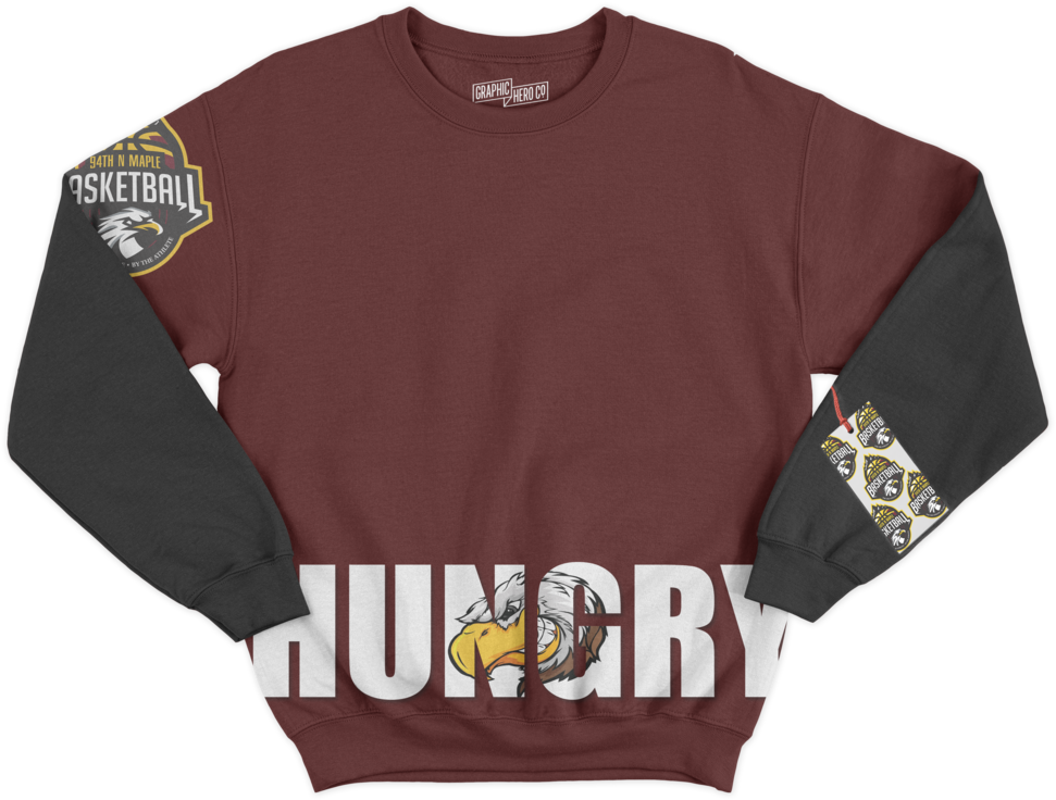 Sweaterhungrystampbur - Sweater (1000x1000), Png Download
