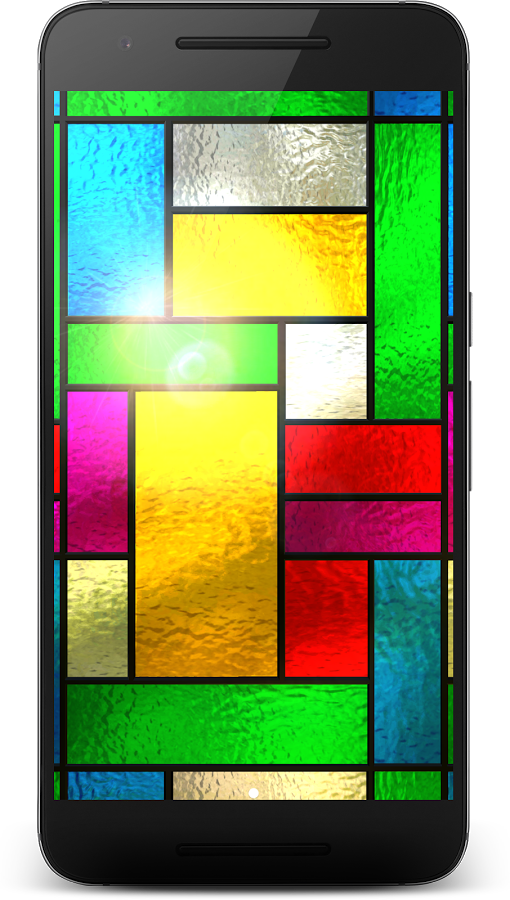 X - - Stained Glass (510x900), Png Download