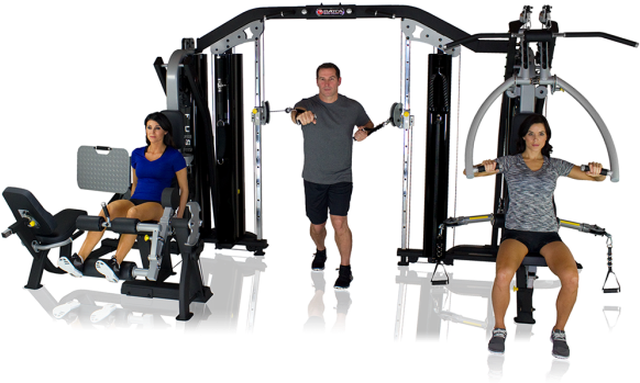 Batca Fitness Fusion 4 Functional Trainer - Gym (600x600), Png Download