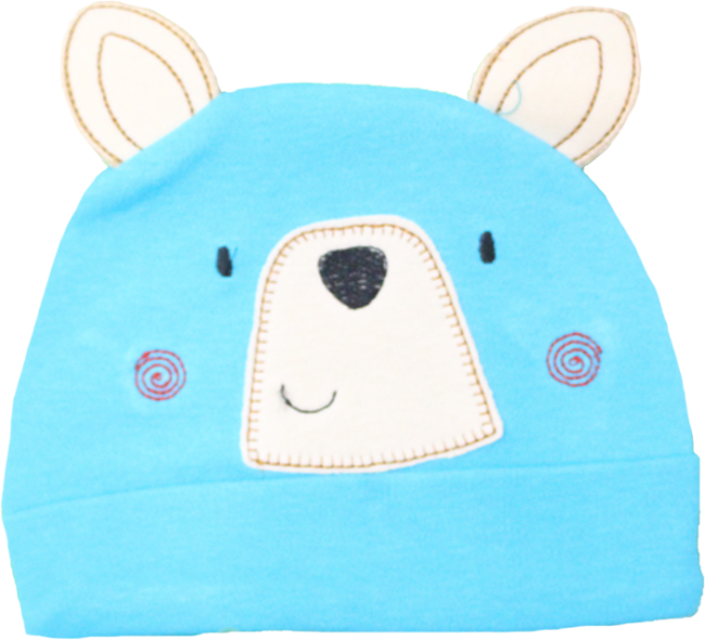 Carters Baby Cap Blue - Beanie (650x590), Png Download