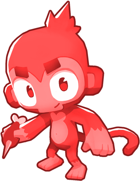 Red Monkey - Bloons Td 6 Dart Monkey (960x720), Png Download